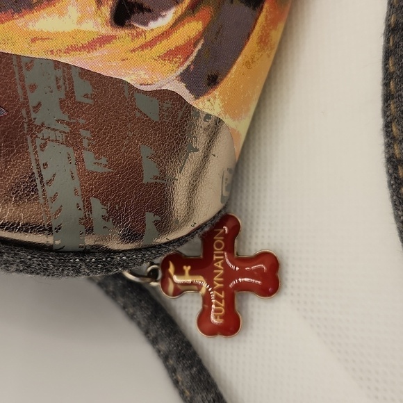 FUZZY Nation Boxer Purse Heather Gray - Picture 4 of 11